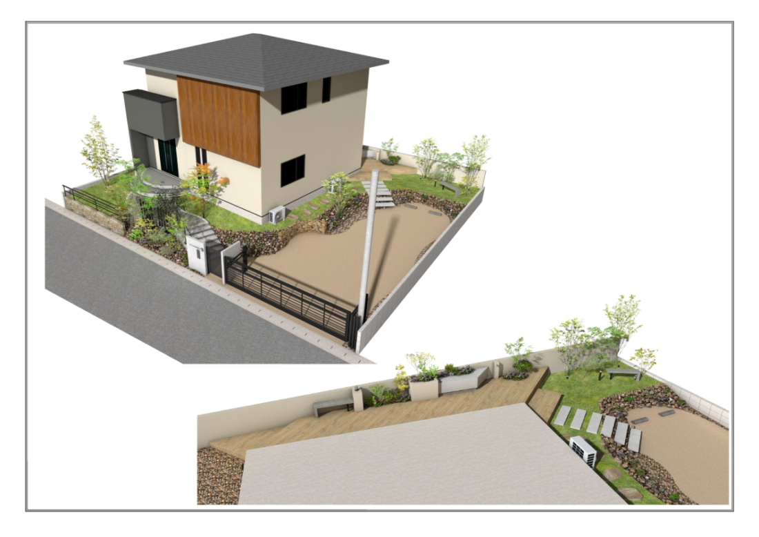 新モデルハウスパース画像2