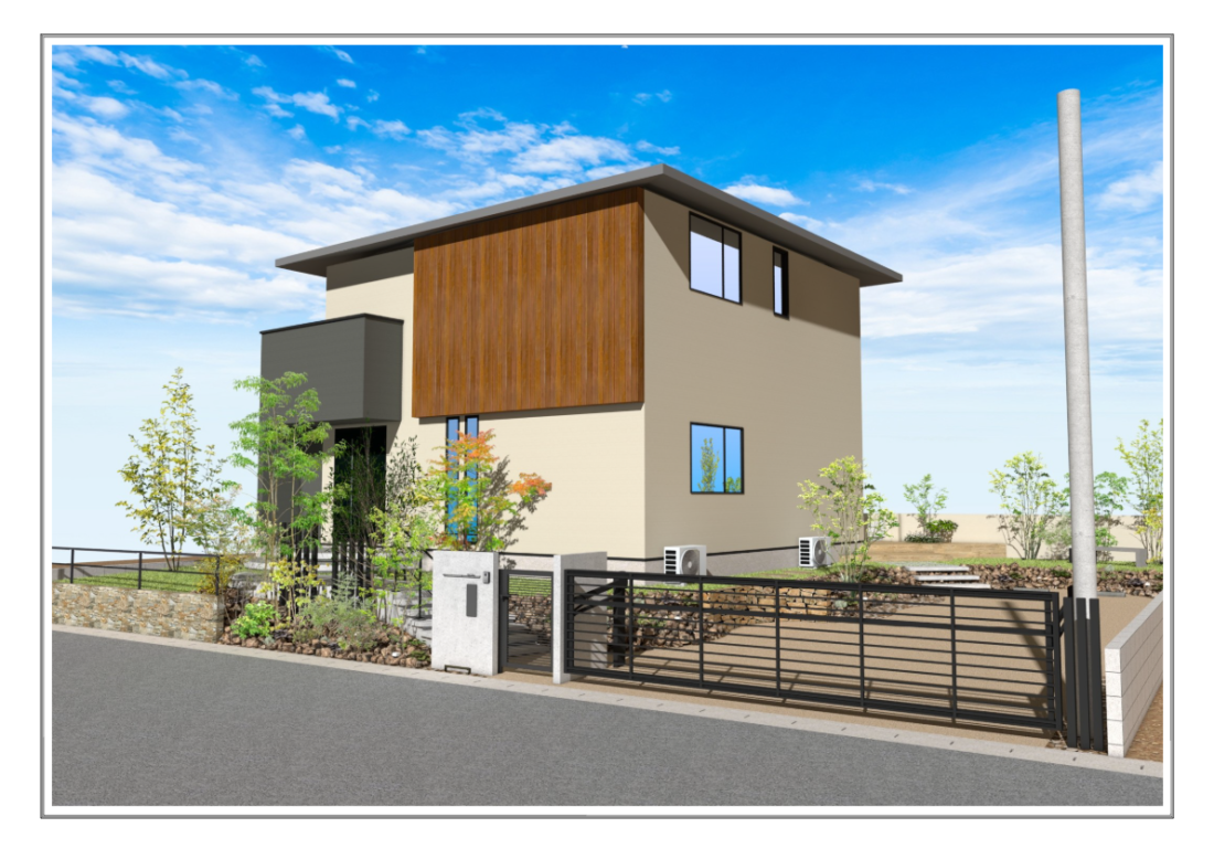 新モデルハウスパース画像1